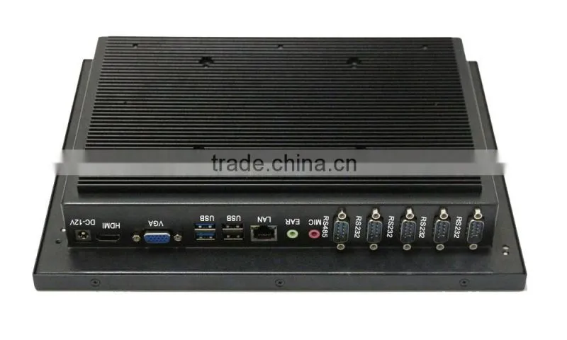 9.7 inch fanless 4 RS232 1 RS485 rugged touch screen pc