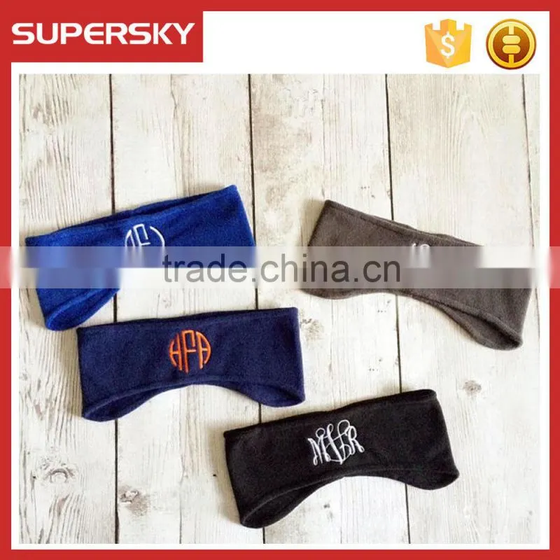 A-105 fleece winter headband knitted headband with fleece polar fleece headband