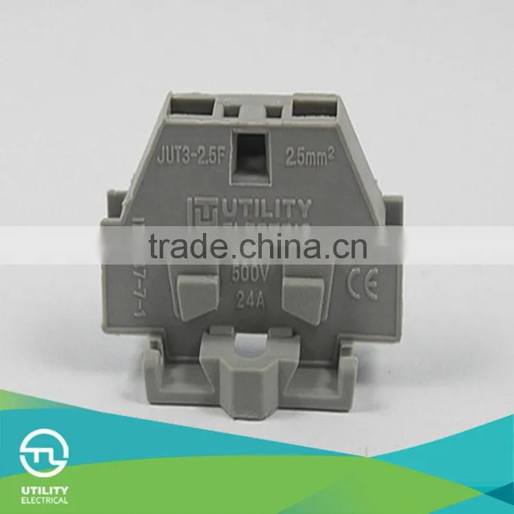 JUT3-2.5F electric cable connector spring cage clamp terminal blocks free sample worldwide
