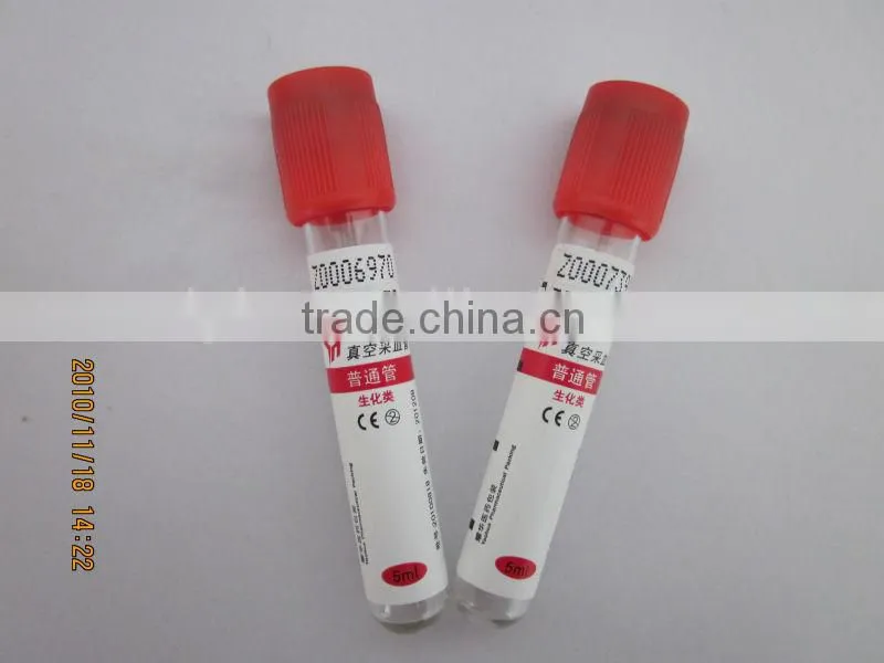 Clot&activator Vacutainer blood sample collection tube(CE/ISO)