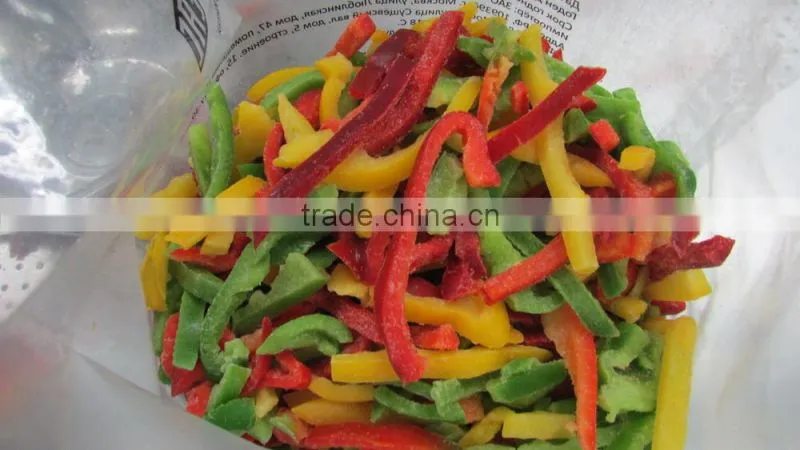 Frozen Mixed Pepper With Yellow, Green, Red