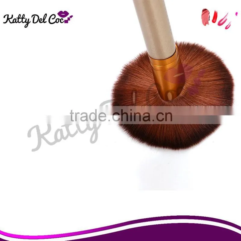 Good quality wooden makeup brushes for foundation make up pink and white color