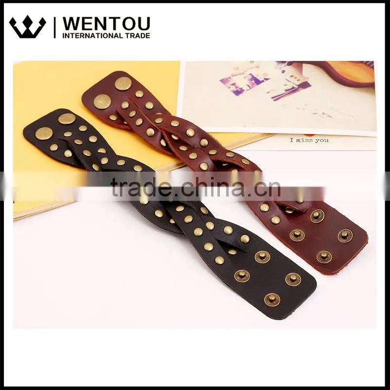 Wholesale Fashion European Vintage Leather Wrap Bracelet
