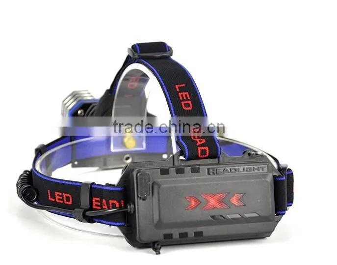 IP65 IP Rating and LED Light Source rechargeable led headlamp