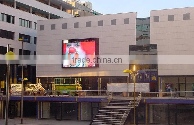 electronic outdoor led display screen full color p16mm message led displayer DIP for shopping mall advertising