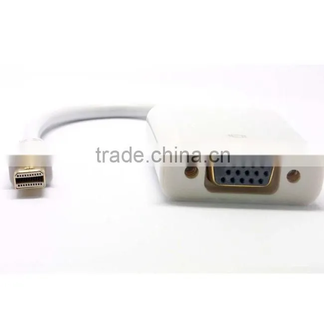 Wholesale white mini dp to vga adapter 1080p for notebook