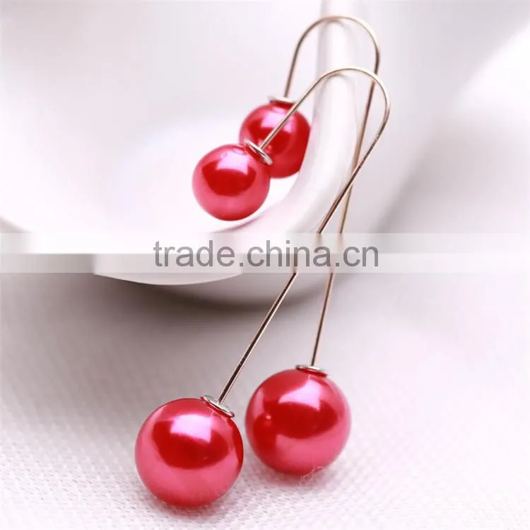 manufacturer double pearl latest design of pearl earring