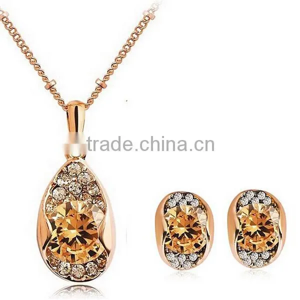 crystal beautiful wholesale jewelry set, bridal jewelry set