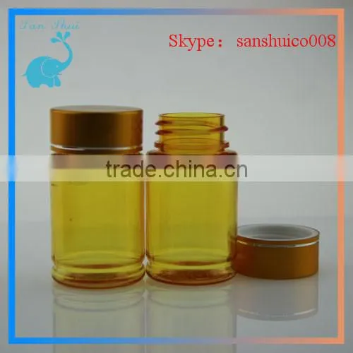 HDPE plastic bottle capsule bottle with closure and seals