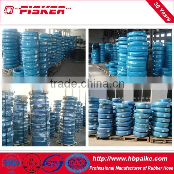 two high tensile fibre braided hydraulic hose