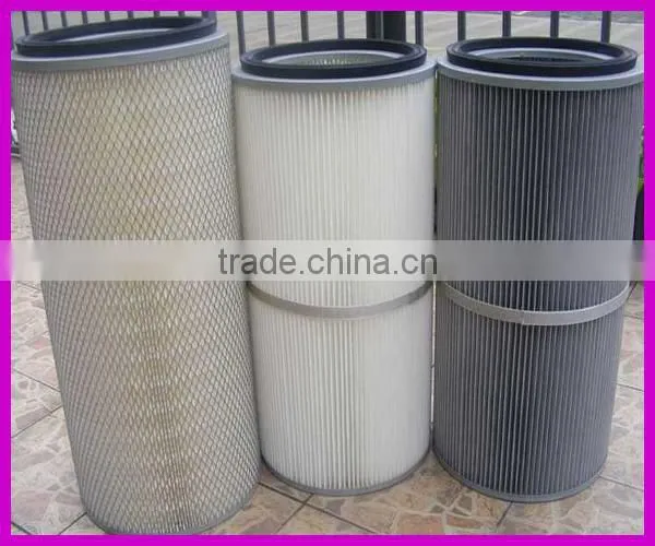 Powder spraying sand spraying recycling filter cartridge