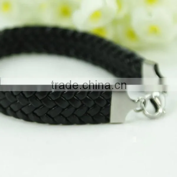 China Wholesale Real Leather And Luxury leather Bracelet For Men