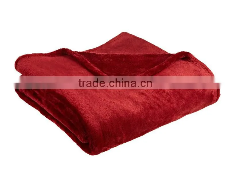 100% Polyester travel fleece airline blanket