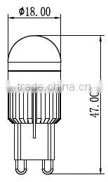 Mini size High lumen Low power G9