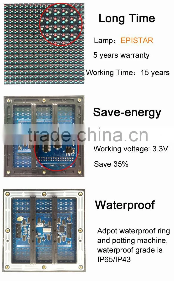 Stadium perimeter p10 outdoor full color led display sign