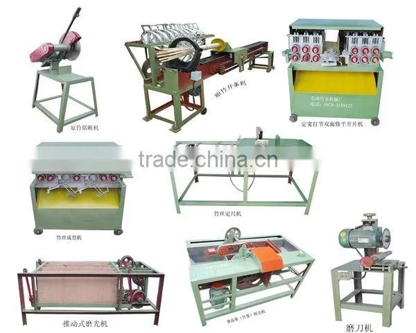 professional export made in China bamboo toothpick making machine by single set or whole line