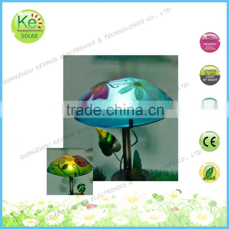 Metal mushroom led garden path decoration light