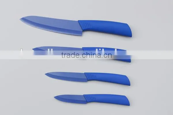 4" Paring Fruit Knife Kitchen Ceramic Blue Color Cutting tools
