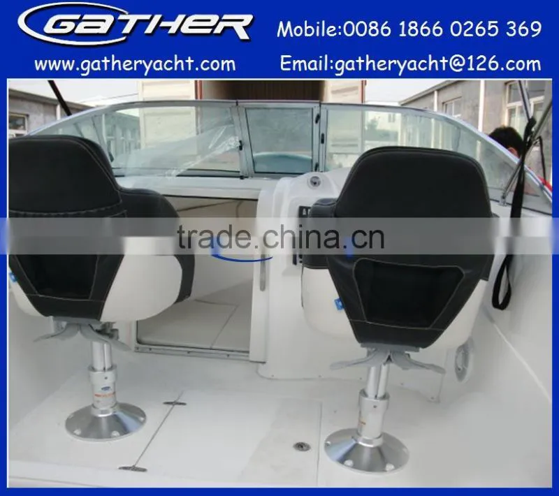 2014 hot sale 5.5m fiberglass cuddy cabin boat