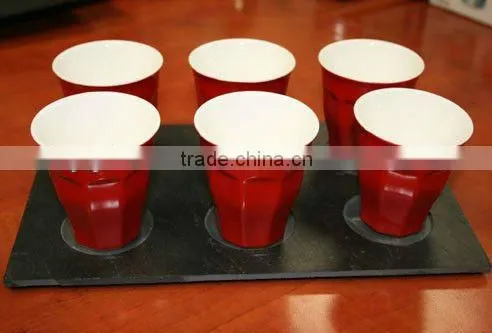 Custom round printed dinner plates