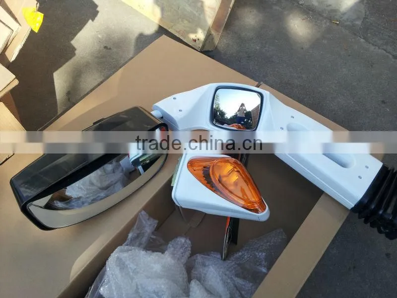 Coach side view mirror with signal lamp