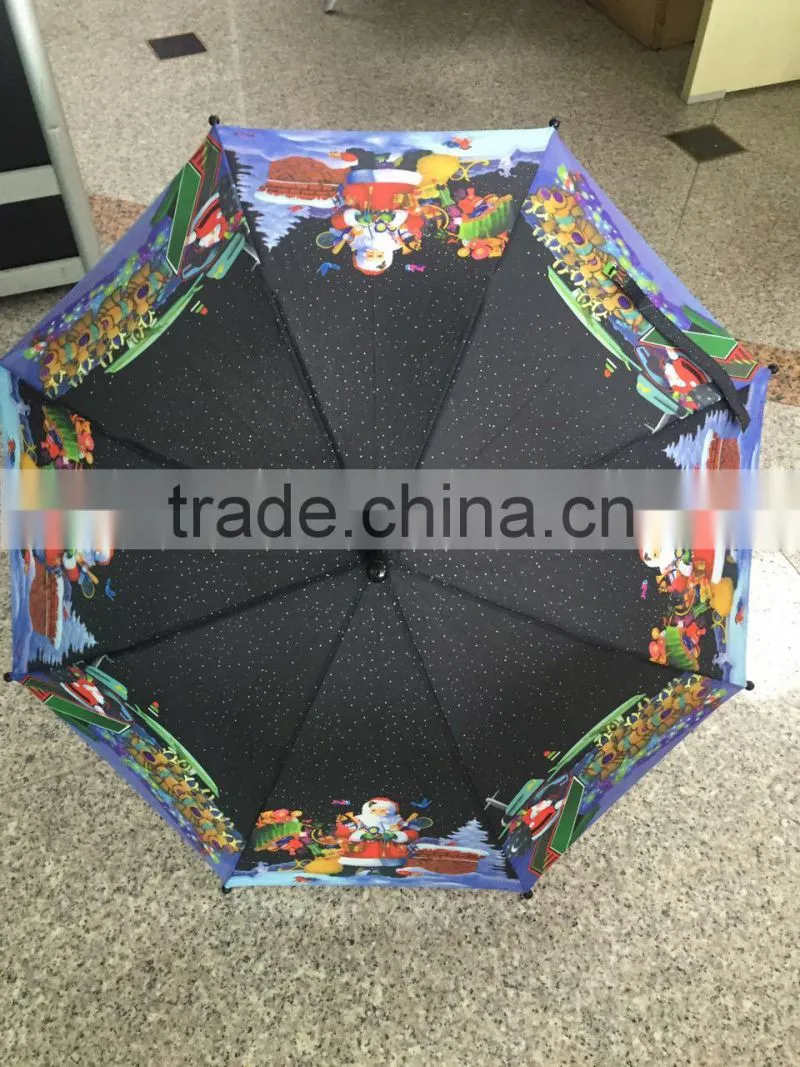 16'' Christmas Santa Claus umbrella for christmas gift