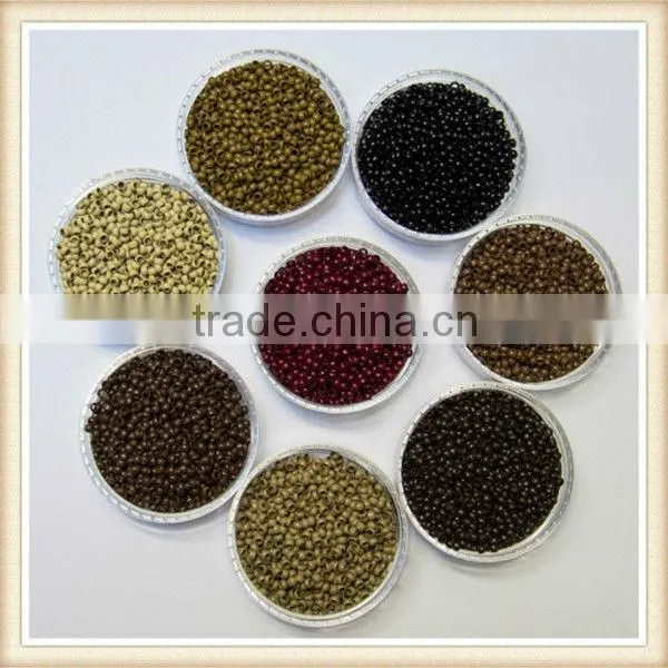Silicon micro rings, micro rings with screw, nano rings for hair extension