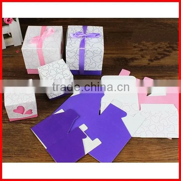 2014 New Design Lovely Card Paper Gift Box Packing Wholesale