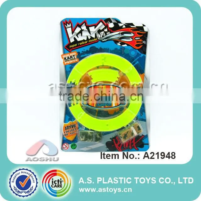 Wind up toy railcar
