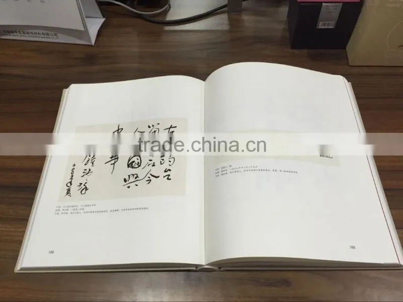 Foil stamping linen books customized printing