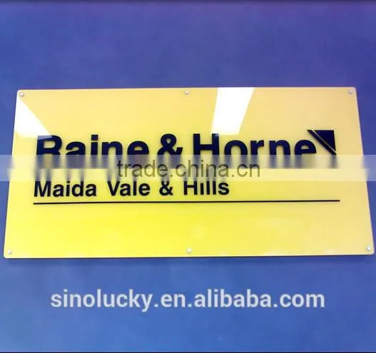 Custom led edge lit sign used in outdoor signage with 7 colors