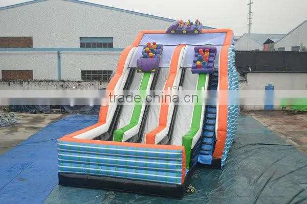 2016 hot sale PVC giant inflatable water pool slide