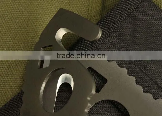 OEM Outdoor stainless steel carabiner For Climbing 01 lifesaving tools card knife UDTEK00212