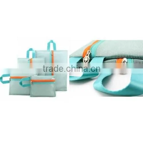 2016 Hot selling Mesh Style Portable Travel Zipper Storage Bag