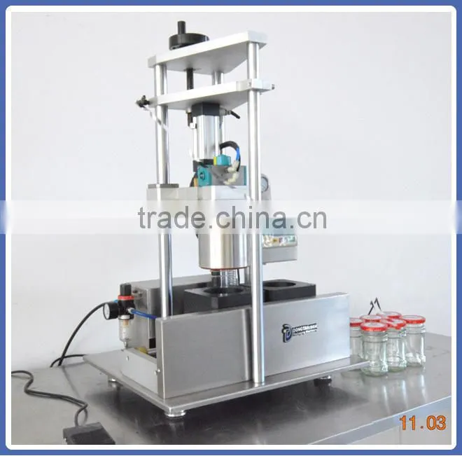 China Jinan Dongtai Manual Vacuum Screw Capping Machine