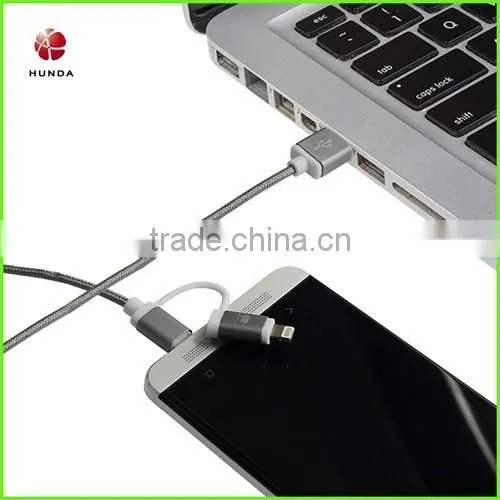 mobile phone flashing charger data cable 2.4A