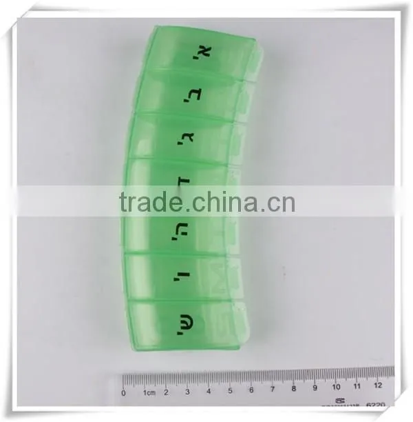 Nice looking plastic camber medicine pill box with logo printing