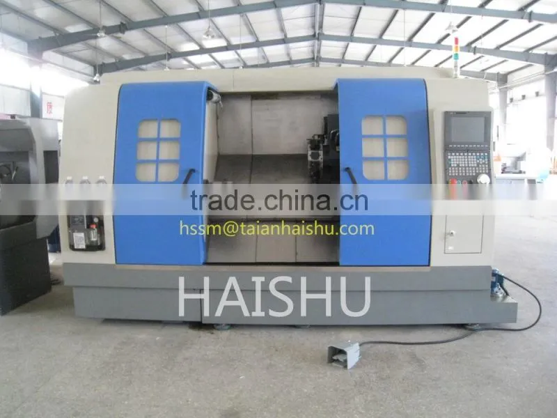cnc metal slant bed lathe with live tool CNC350A turning milling center