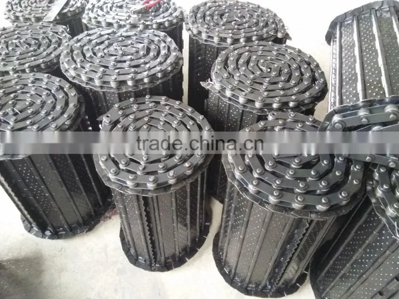 steel or stainless steel scraps chip conveyor chain belt