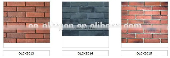 Artificial decorative thin brick web