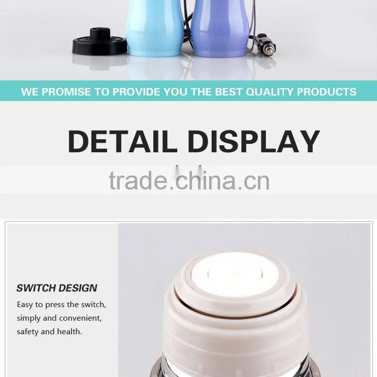 12V Auto Car Metal Electric Heated Water Boiling used Thermos Mug Cup