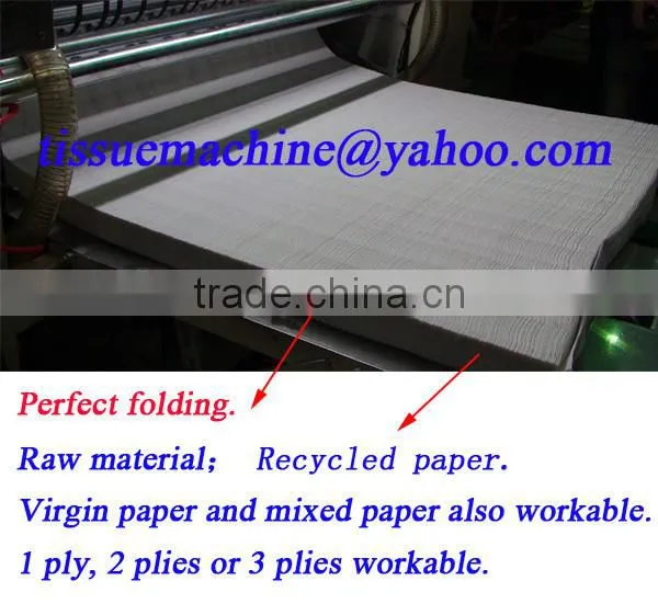 Printing High Speed Automatic V Towel Paper Tissue Folder Machine