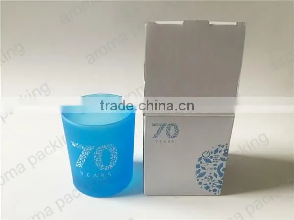 soy wax candle in customized candle jar and luxury box