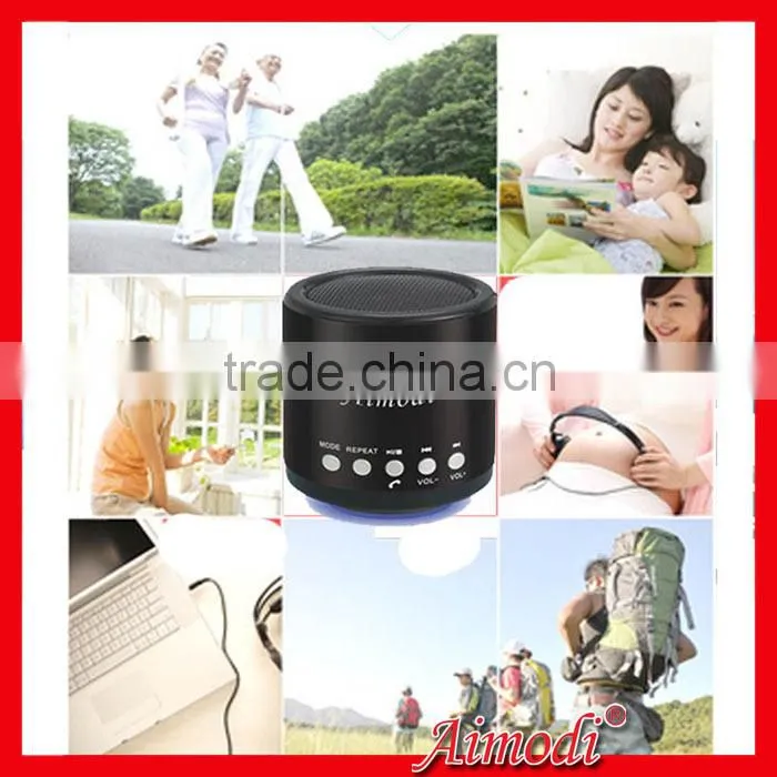 business gift fm radio bluetooth mini speaker with microphone, line in funciton