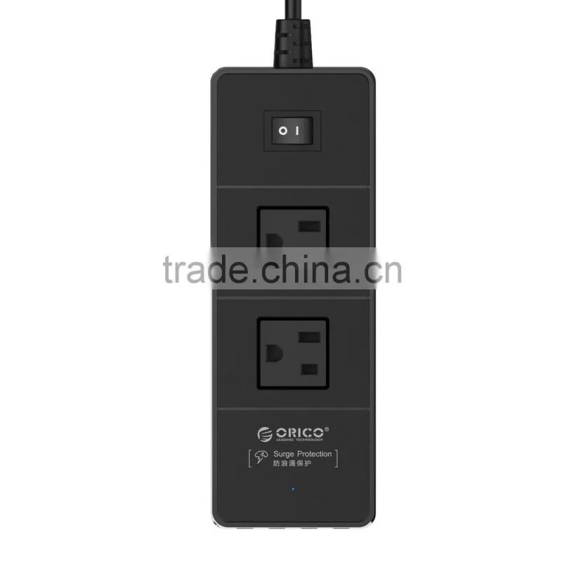 US Portable socket outlet 2 way outlet with 4 USB port