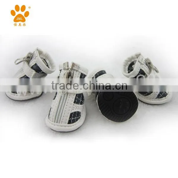 JML fashion PU leather weightlifting red dog shoes for sale pet shoes pet accessories