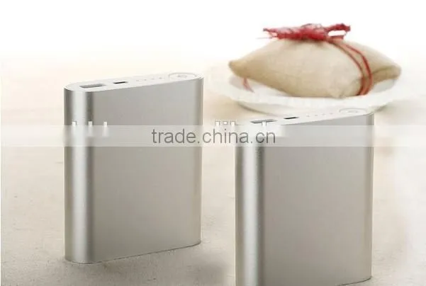 best quality aluminum alloy 10400mah colourful xiaomi portable power bank charger