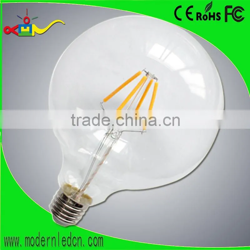 360 degree G125 LED Filament Bulb g90b 8w