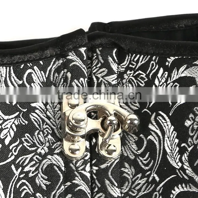 MIDNIGHT CLASPED OVERBUST CORSET WAIST TRAINER