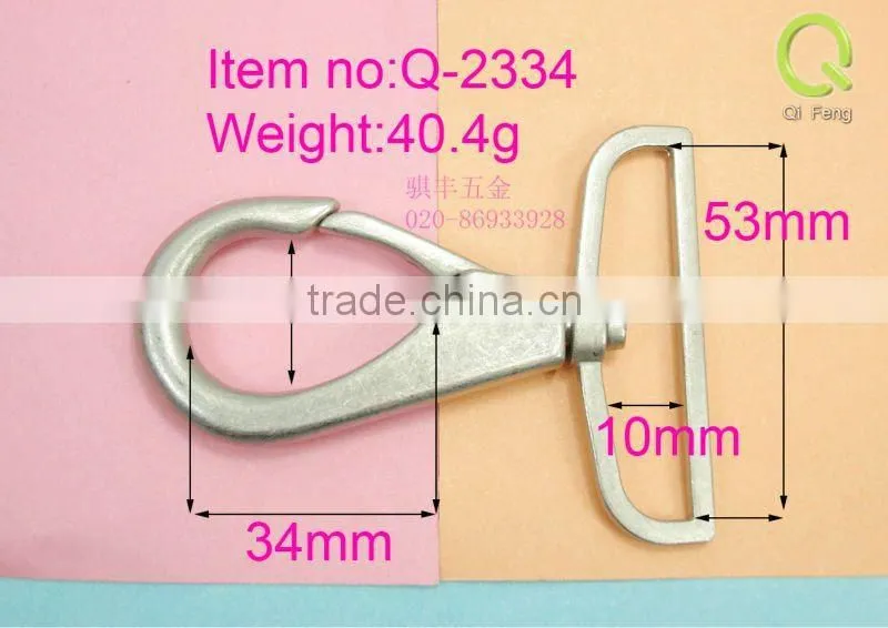 portable purse hook qifeng Metal swivel hook -298